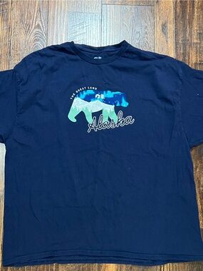 Polo by Princess Navy Blue Alaska Graphic Tee